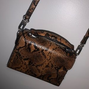 Snakeskin crossbody purse